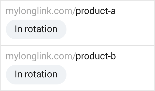 Multiple link destinations