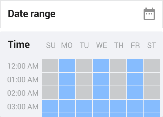 Schedule redirects by date and time