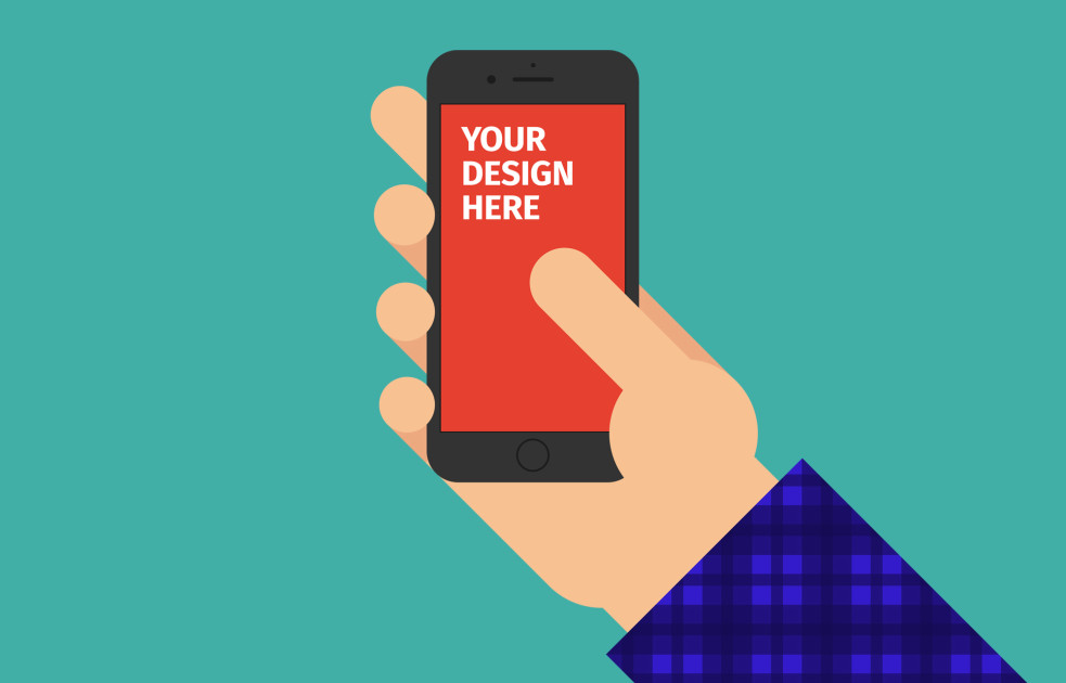 Free Vector iPhone PSD Mockup for Your App UI Design Presentation